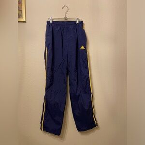 Adidas Blue Windbreaker Drawstring Swish Pants, Size Medium